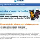 Samsung terminates Symbian developer support