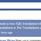 Facebook completely translated to Urdu