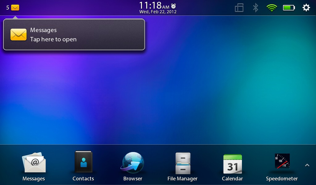 Playbook OS 2.0 Screenshot
