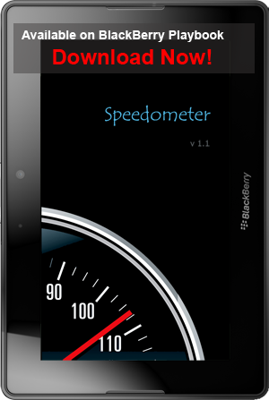 Speedometer for BlackBerry Playbook